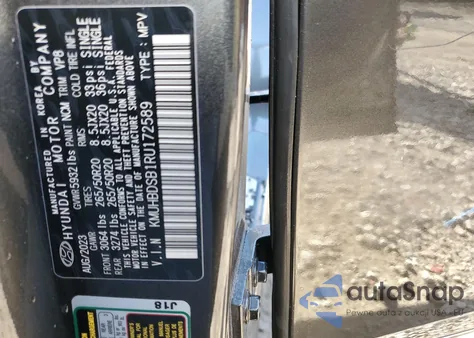 2024 Genesis Gv80 Base из США, поврежденный, VIN KMUHBDSB1RU172589